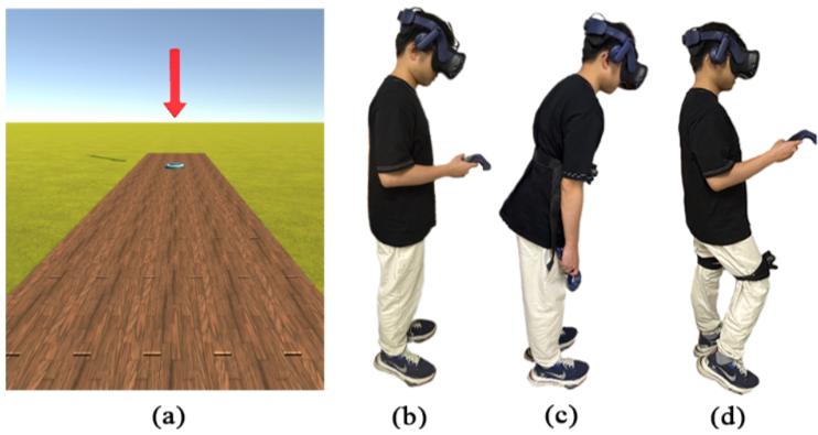 Modeling locomotion with body angular movements in virtual reality